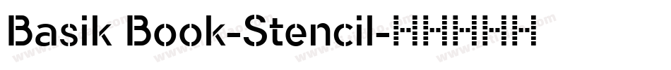 Basik Book-Stencil字体转换